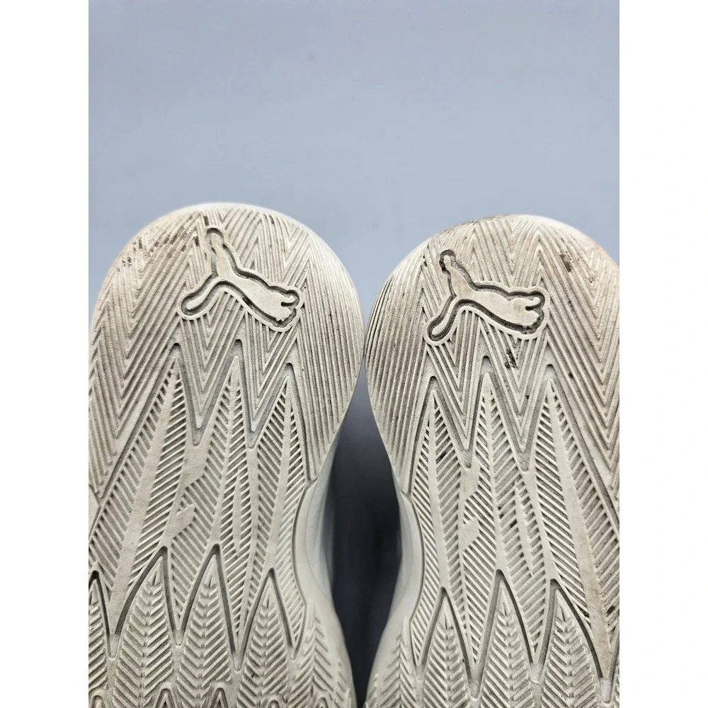 Puma MB.02 LaMelo Ball White Grey Orange Basketball Shoes‎ 11c Kids 377590-01